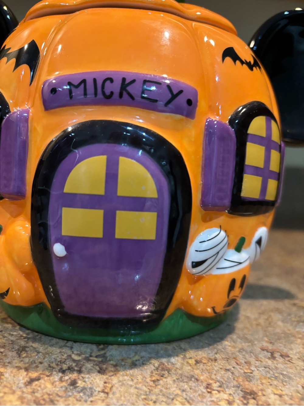 Mickey Pumpkin Halloween Candy cookie Jar canister home decor - Picture 4 of 12